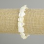 Armband aus Perlmutt, facettierte Perlen, Durchmesser 9–12×11–13 mm, Länge ca. 18 cm, elastisch