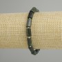 Armband Smaragd facettiert, Durchmesser 10–11×6 mm, Länge 18 cm ± elastisch