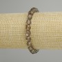 Armband Rauchquarz facettiert, Durchmesser ca. 7×7 mm, Länge ca. 18 cm, elastisch