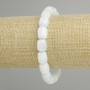 Armband aus Aquamarin-Barrel-Perlen, Durchmesser ca. 11 × 8 mm, 5 mm ±, Länge ca. 18 cm, elastisch