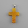 Anhänger Kreuz Citrin 18×26×34 mm+