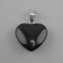 Herz-Anhänger aus schwarzem Achat 20×20×28mm+