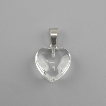 Anhänger Herz aus Glas 16×16×25 mm+