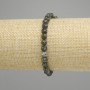 Serafinitt facettierte Kugel-Armband, Durchmesser 6 mm ±, Länge 18 cm ±, Stretch