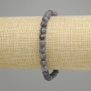 Saphir facettierte Kugel-Armband, Ø ca. 6 mm, Länge ca. 18 cm, Dehnband