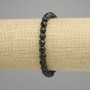 Armband Turmalin, facettierte Kugeln, Durchmesser ca. 6 mm, Länge ca. 18 cm, dehnbar