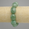Nephrit-Galat-Aufschnitt-Armband ovaler Form, Durchmesser 20×15 mm, Länge ca. 18 cm, stretch