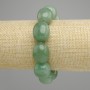 Nephrit-Galat-Aufschnitt-Armband ovaler Form, Durchmesser 20×15 mm, Länge ca. 18 cm, stretch