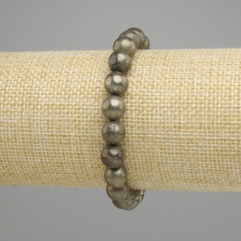 Pirit-Armreif glatte Kugel, Durchmesser 8,5 mm +-/-, Länge 18 cm +/- Stretch