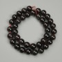 Perlen Granat Kugel, Durchmesser 9,5mm+-, Länge 39cm+