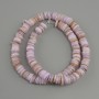 Perlmutt-Perlen aus Skafaraka (Abalone) Rondelle, Durchmesser 8×1, 5–2 mm ±, Länge 39 cm ± auf Nylonfaden