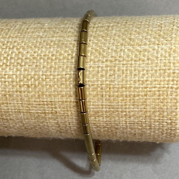 Armband Hämatit Zylinder 5×3 mm +- , Länge 18 cm +- Stretch