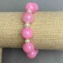 Armband aus Acryl, glatte Kugel 14 cm ±, 6 mm ±, Länge 18 cm ±, Stretch