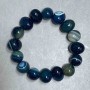 Armband Achat Oval 16×12 mm ±, Länge 18 cm ± Stretch