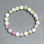 Armband Variscit (Acryl) Chalzedon glatt Kugel 8mm+-, Länge 18cm+- Stretch