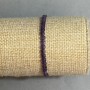 Armband Amethyst facettierte Münzform 4 mm ±, Länge 18 cm ± Stretch