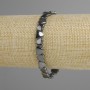 Armband Hämatit Herz, Durchmesser 8×8 mm ±, Länge 18 cm ± Stretch