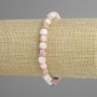 Armband Opal, facettierter Würfel, Durchmesser 6×6 mm ±, Länge 18 cm ± Strech