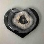 Souvenir Herz aus Achat mit Geode 52×64 mm ± Gewicht 87 Gramm
