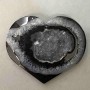 Souvenir Herz aus Achat mit Geode 59×69 mm ± Gewicht 109 g