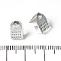 Crimpperlen für Schnüre, Set 30 Stück, 7×14 mm