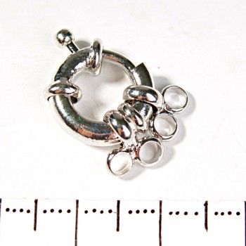 Donutverschluss für zwei Fäden für Perlen und Armbänder