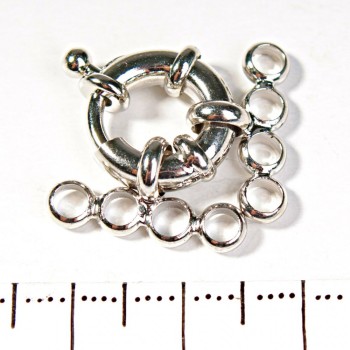 Donutverschluss für Perlen und Armbänder, 4-Fäden