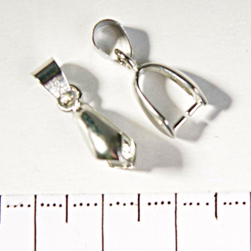 Anhängerhalterung mit Stift und Basis für Schnur, glatt, groß 20 mm, Packung 20 Stück