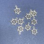 (20 mm) Schmuckzubehör Anhänger Steuerrad, Verpackung 20 g, ± 22 Stück