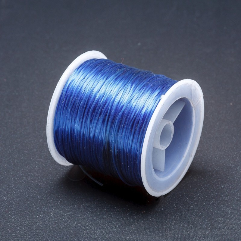 Blaues Gummiband für Handarbeiten, Spule, Länge 30 m+