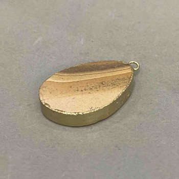 Anhänger aus Landschaftsjaspis-Schnitt, 4,5×3,3 cm