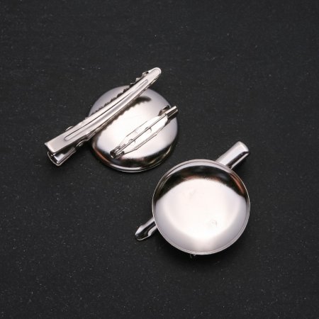 Metallbasis für Brosche 23 mm