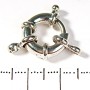 Donut-Verschluss für Perlen und Armbänder, für eine Schnur, 12 mm
