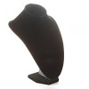 Schmuckständer in Halsform, schwarz Velours, mittel (25/15 cm)