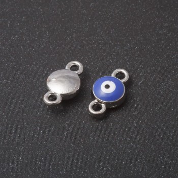 Runder Anhänger-Konnektor 'Auge' 1,5 cm, Packung 10 Stück