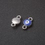 Runder Anhänger-Konnektor 'Auge' 1,5 cm, Packung 10 Stück