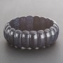 Armband aus Aventurin 'Blauer Sand Nacht von Kairo' mit elastischem Band, rechteckige Glieder 2,5 × 1 cm