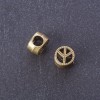 Zubehör-Einsatz «Frieden» bronzenfarbener Metallton, Durchmesser 4 mm, Verpackung 20 g ± 9 Stück