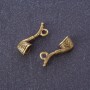 Schmuckzubehör Anhänger Röhrenform, bronzefarben, 2×0,6 cm, Packung 12 Stück