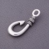 Silberfarbener Haken 4,5 × 1,5 cm