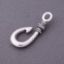 Silberfarbener Haken 4,5 × 1,5 cm