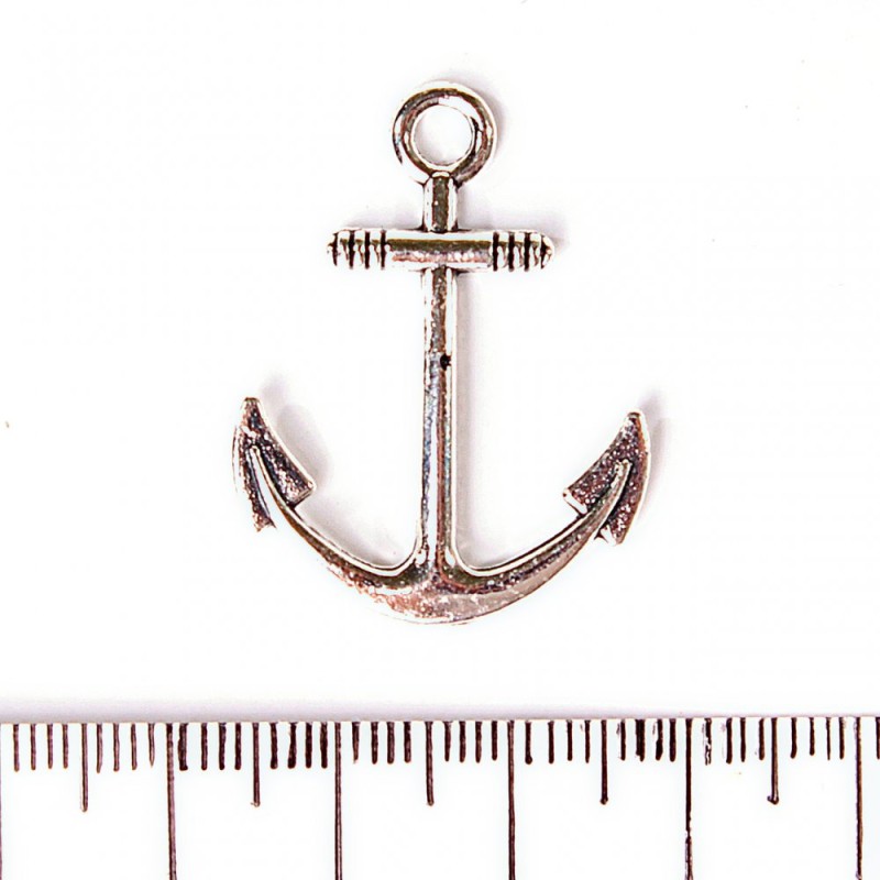 Schmuckzubehör Anhänger Anker 32×25 mm, Packung 6 Stück