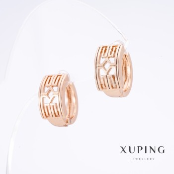 Ohrringe Xuping 18K-Vergoldung, Länge 1,5 cm, Dicke 7,5 mm