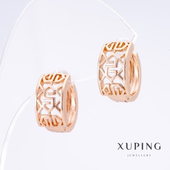 Ohrringe Xuping 18K-Vergoldung, Länge 1,5 cm, Dicke 8 mm