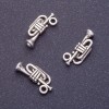 Röhrenförmiger Anhänger – Schmuckzubehör, Länge 17×8 mm, Durchmesser 1,5 mm, silberfarbene Oberfläche, Gewicht ca. 20 g, ca. 27 Stück