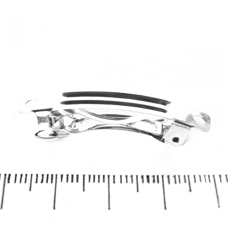 Preis pro Packung / 10 Stück, 40 mm Metallbasis für Haarklammer