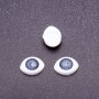 Zubehör „Lebendige Augen“ – Paar, Farbe Grau, Pupille Grau, Durchmesser 6 mm, oval 8×12 mm, Verpackung 50 Paare