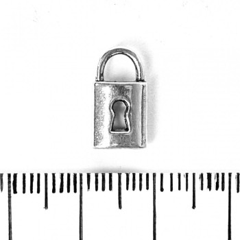 (9 × 7 mm) Schmuckzubehör Anhänger Schloss, Verpackung 20 g ± 17 Stück