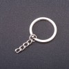 Preis pro Packung / 10 Stück. Basis für Schlüsselanhänger, Durchmesser 28 mm, Länge 5 cm