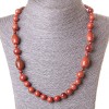 Kette Aventurin (synthetisch) Goldsand, rund und oval, Länge 60 cm